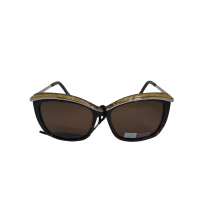ALBERTA FERRETTI SOL ZILO MARRON DETALLES DORADO