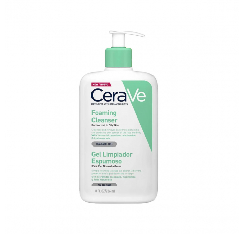 CERAVE LIMPIADOR ESPUMOSO 236 ML GEL