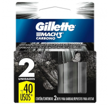 GILLETE MACH3 CHARCOAL CART 2CT HOJ AFE
