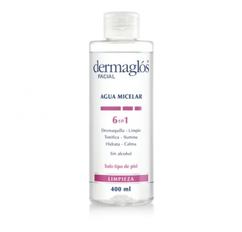 DERMAGLOS FACIAL AGUA MICELAR X 400 ML                      