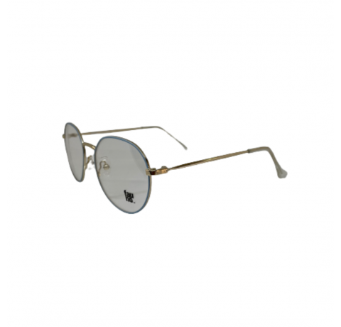 FAUNO ARMAZON METAL CELESTE PATILLA DORADA Modelo:MINIMAL I B