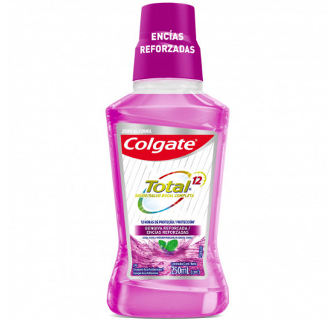 COLGATE ENJ BUC TOTAL 12 ENCIAS REFORZADAS X250ML