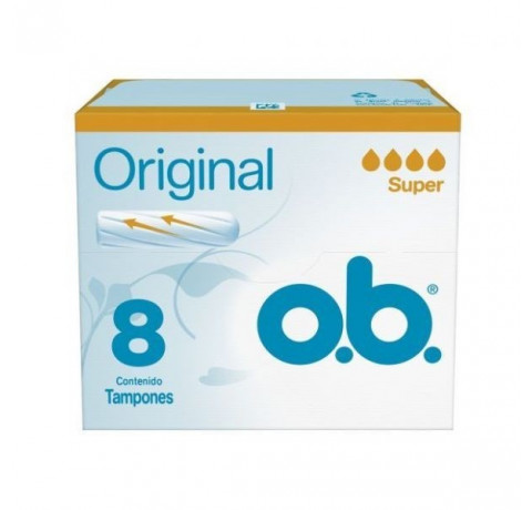 OB TAMPONES SUPER ORIGINAL X 8                              